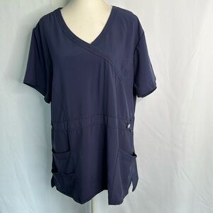 💜3/$15 Scrubaid Four Way Stretch Blue Scrub